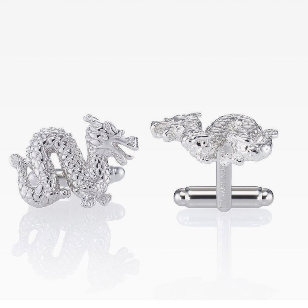 Shanghai Tang Sterling Silver Dragon Cufflinks